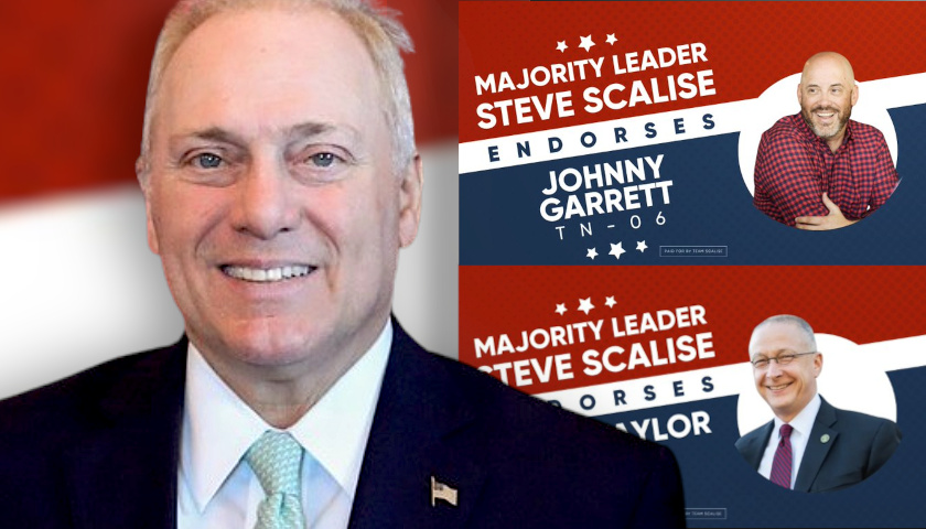 U.S. House Majority Leader Steve Scalise Endorses Johnny Garrett in TN-06 Race, Brent Taylor in TN-09 Race
